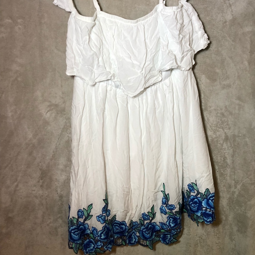 Off the shoulder mini dress